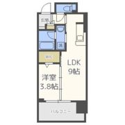 アーバネックス北堀江llの間取り画像