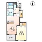 コンフォート三里木B棟の間取り画像