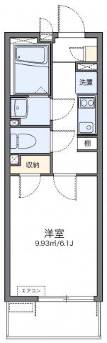 レオネクスト原木中山駅の間取り画像