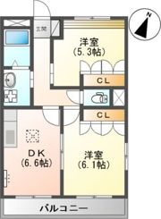 エバーグリーンの間取り画像