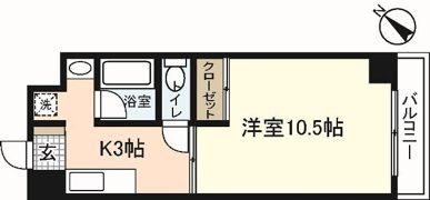 シャルマンヴィル新宮の間取り画像
