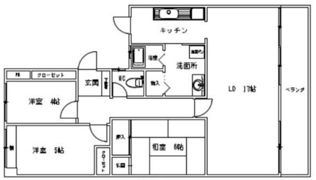 ヴァローレ三原台Ⅱ棟の間取り画像