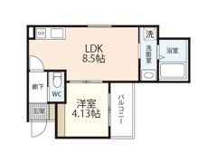 グランビア江波栄町の間取り画像