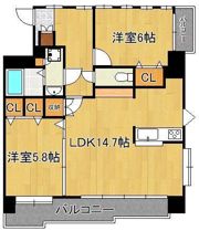 ニューサンリバー12番館の間取り画像