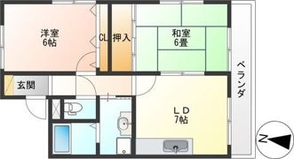 グレイスアサヒの間取り画像