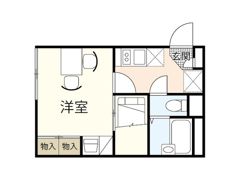 レオパレスミルラの間取り画像