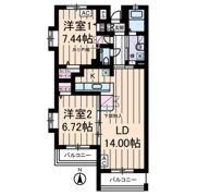 ロイヤルヒルズ浦和の間取り画像