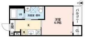 ハピネス八反(ハピネスハッタン)の間取り画像