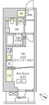 コスモグラシア新宿西早稲田の間取り画像