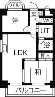 リヴァーサイド植田の間取り画像