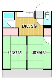 コーポ米津の間取り画像