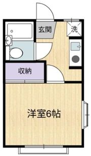 雅16コーポの間取り画像