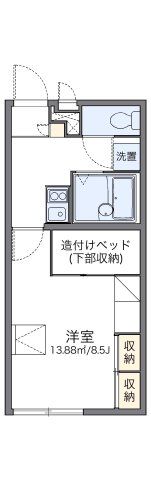 レオパレスグランドソレーユの間取り画像