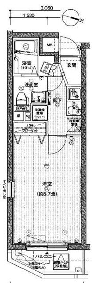 プレール・ドゥーク板橋区役所前Ⅱの間取り画像