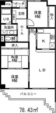 ユタカ・マンションの間取り画像