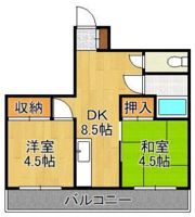 エルモス若松の間取り画像