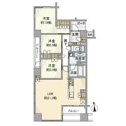 シティハウス南森町の間取り画像