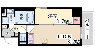 マンション八雲の間取り画像