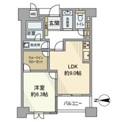 カプリース茶屋町東の間取り画像