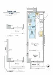 プラウドフラット品川大井町の間取り画像