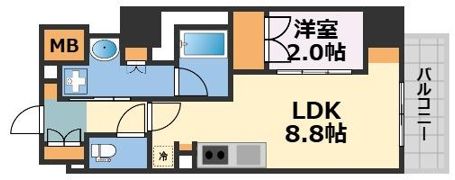 アーバネックス天満橋Frontの間取り画像