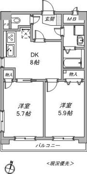 クレスト鷺沼の間取り画像