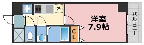 シャルマンフジ阿波座イーストの間取り画像