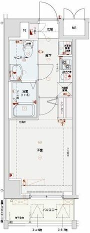 ジェノヴィア板橋本町グリーンウォールの間取り画像