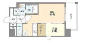 シャテーニュ上本町の間取り画像