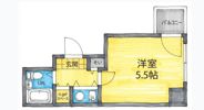 エグゼコート枚方公園の間取り画像