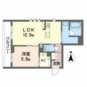 オースピシャス大安寺の間取り画像