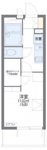 レオパレス白坪の間取り画像