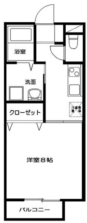 ハイツ寿の間取り画像