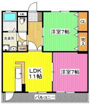 コートプレイス龍田Ⅲの間取り画像