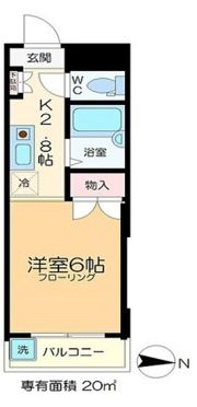 クレセント北山の間取り画像