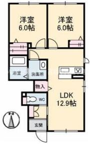 シャーメゾン明治橋の間取り画像