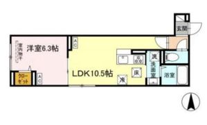 ルリアン千住緑町の間取り画像