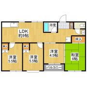 学園春日マンションの間取り画像