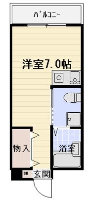 Kマンションの間取り画像