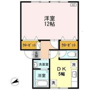 コーポ・アルペラ Aの間取り画像