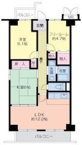 アステール住道の間取り画像