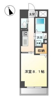 レジデンスアイリス医大南の間取り画像