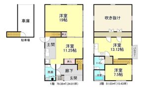皇子が丘戸建ての間取り画像