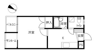 メゾンオヌールの間取り画像