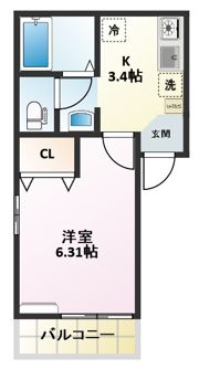 ベルフローラの間取り画像