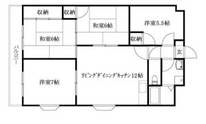 サンアイハイツの間取り画像