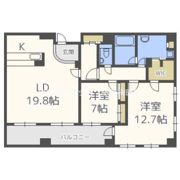 レジディア心斎橋ウエストの間取り画像