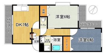 ドミール稲荷町の間取り画像