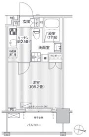 コスモグランス南品川の間取り画像