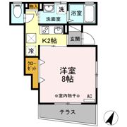 クレールⅠの間取り画像
